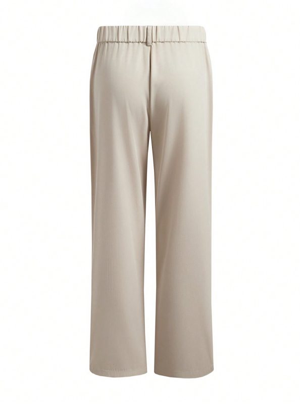 Men's Full Floral Print Asymmetrical Hem Single-Breasted Suit Jacket And Straight Leg Pants Set