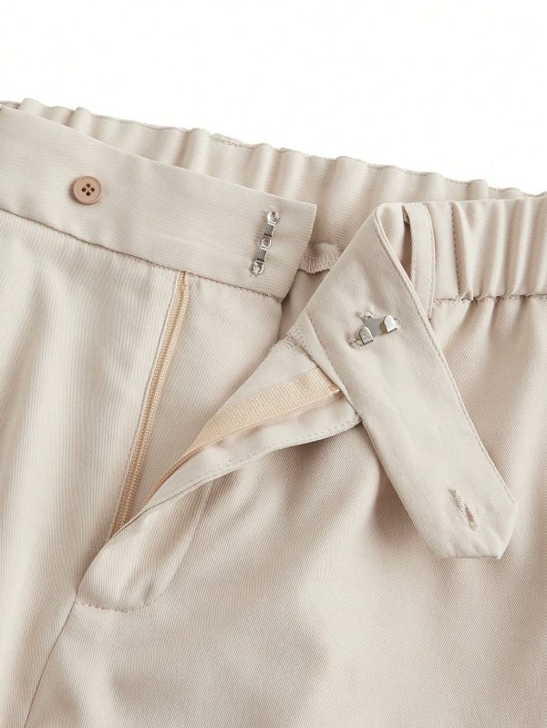 Men's Full Floral Print Asymmetrical Hem Single-Breasted Suit Jacket And Straight Leg Pants Set