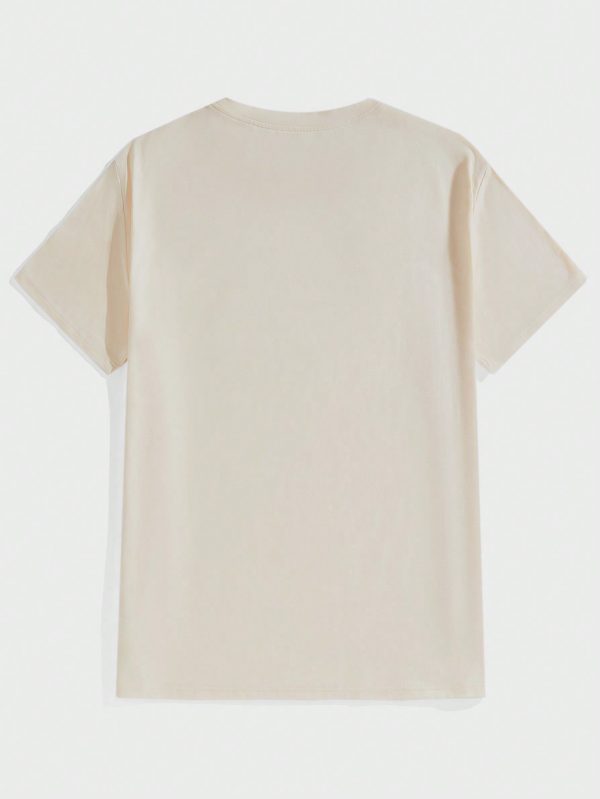Men 3pcs Cotton Fitted T-Shirts, Casual & Comfortable Daily Wear Basic Top