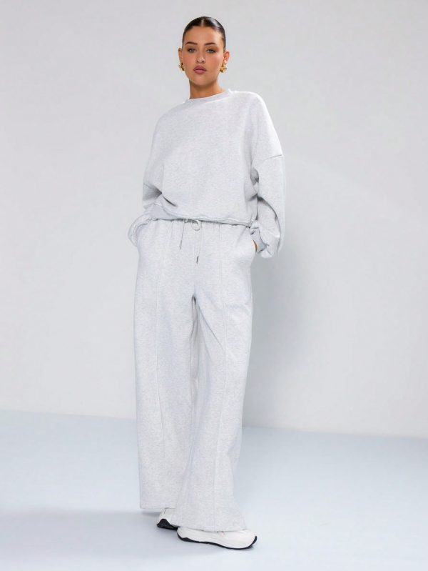 Oversized Boxy Cropped Sweat
