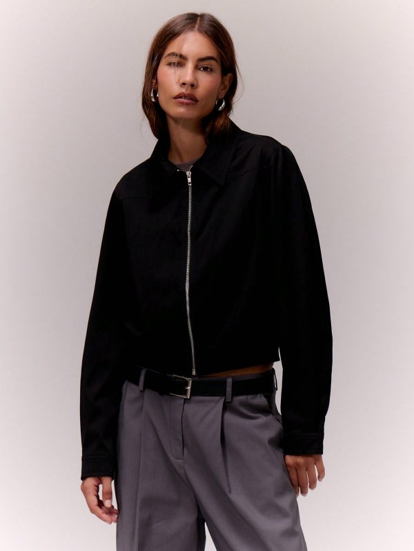 Collared Zip Through Jacket