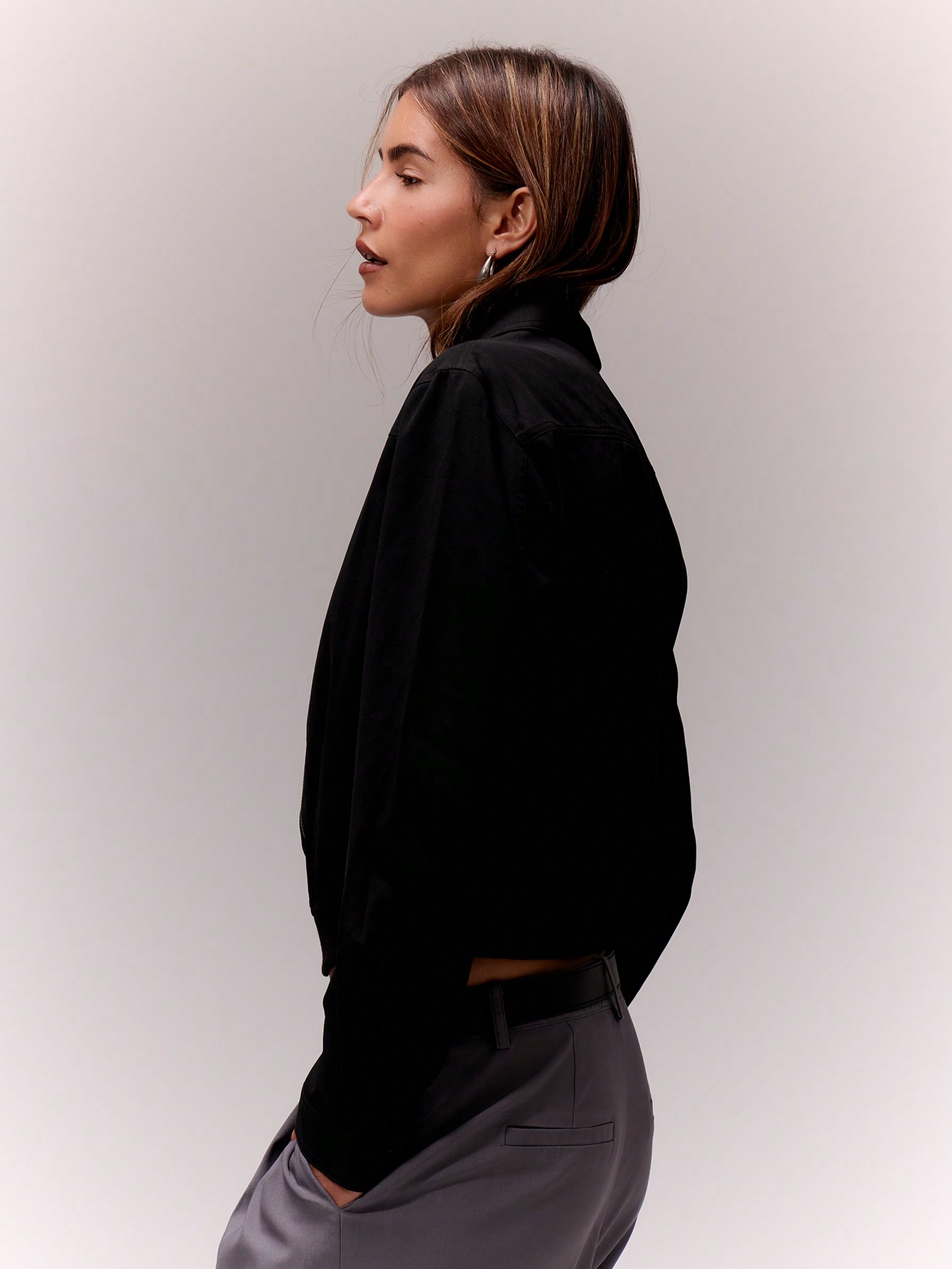 Collared Zip Through Jacket