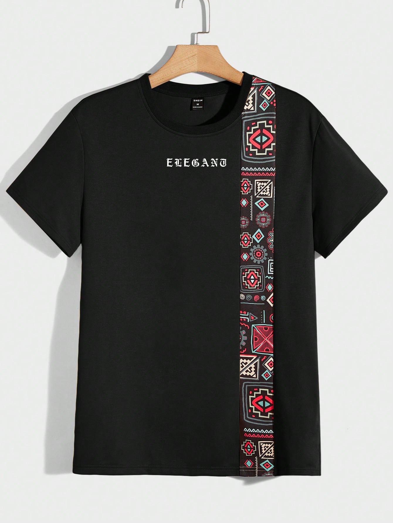 Men Geo & Letter Graphic Tee