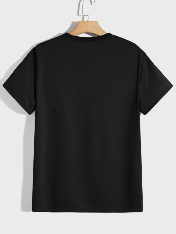 Men Geo & Letter Graphic Tee