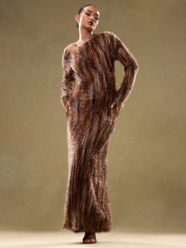 Teddy Dress - Peach Ikat