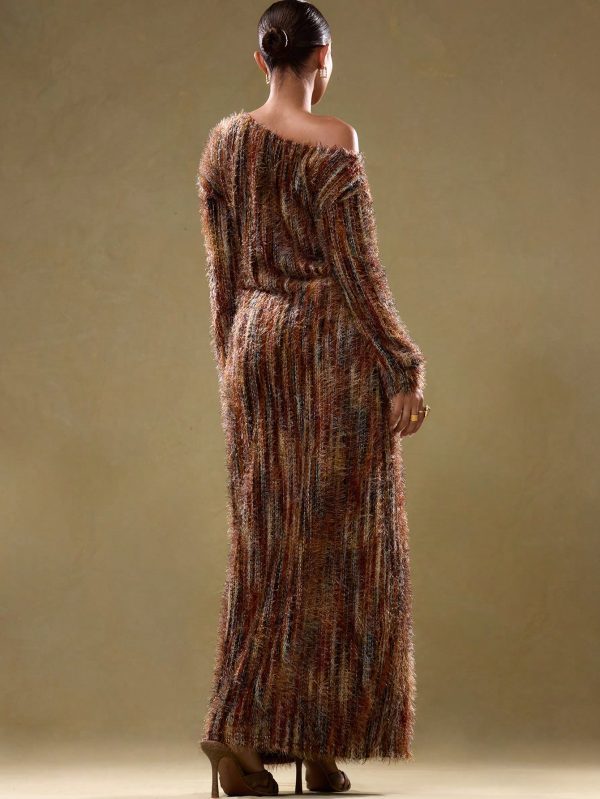 Teddy Dress - Peach Ikat