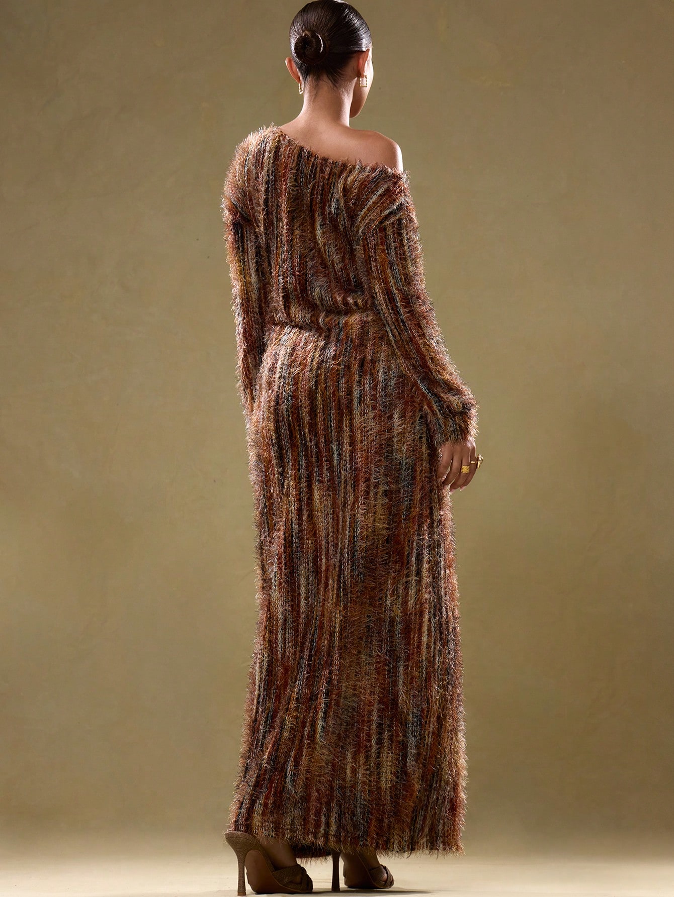 Teddy Dress - Peach Ikat