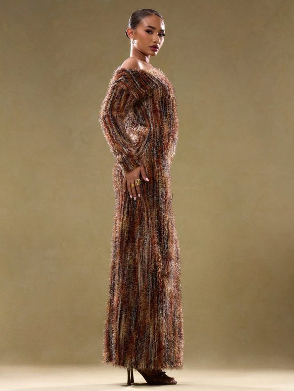 Teddy Dress - Peach Ikat