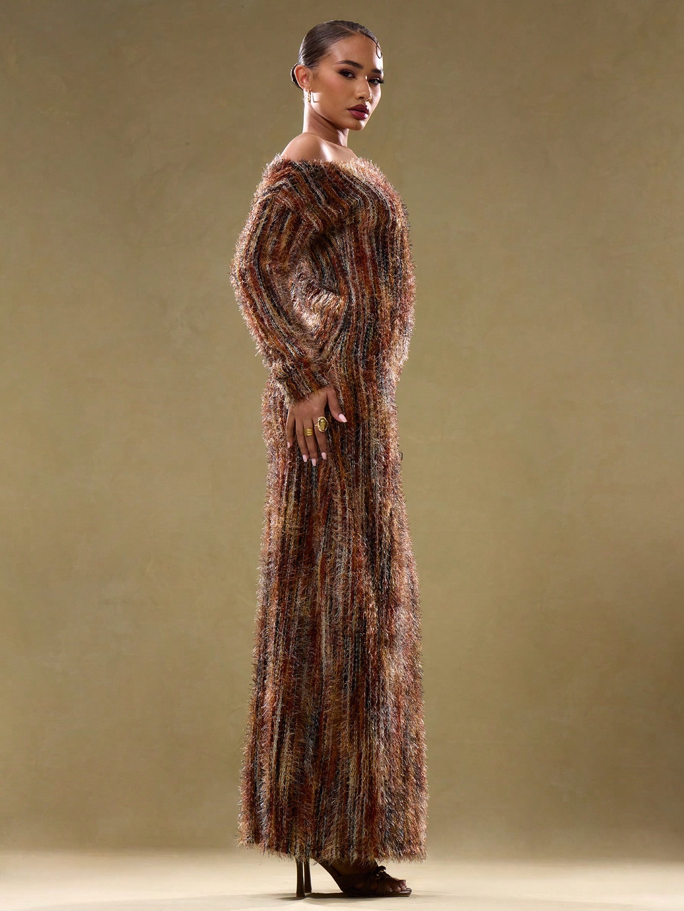 Teddy Dress - Peach Ikat