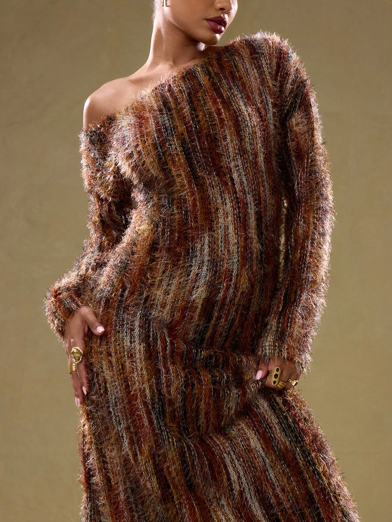 Teddy Dress - Peach Ikat
