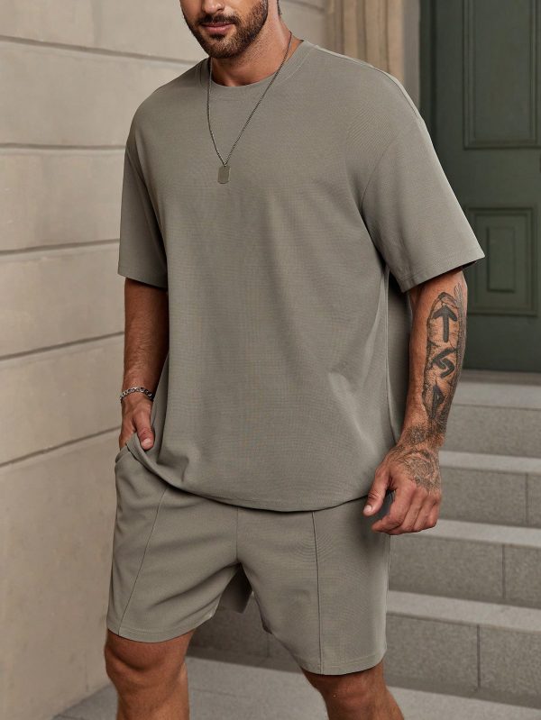 Relaxed Drop Shoulder T-Shirt & Shorts Set