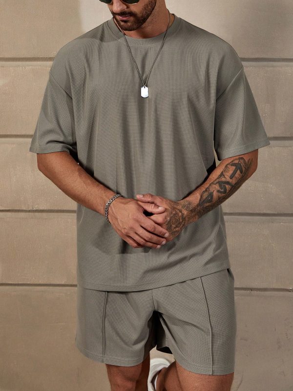 Relaxed Drop Shoulder T-Shirt & Shorts Set