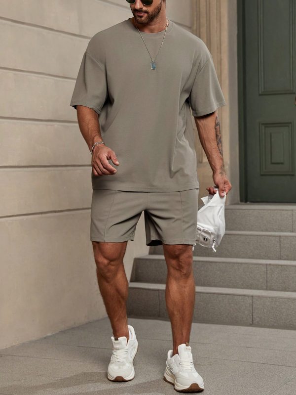 Relaxed Drop Shoulder T-Shirt & Shorts Set