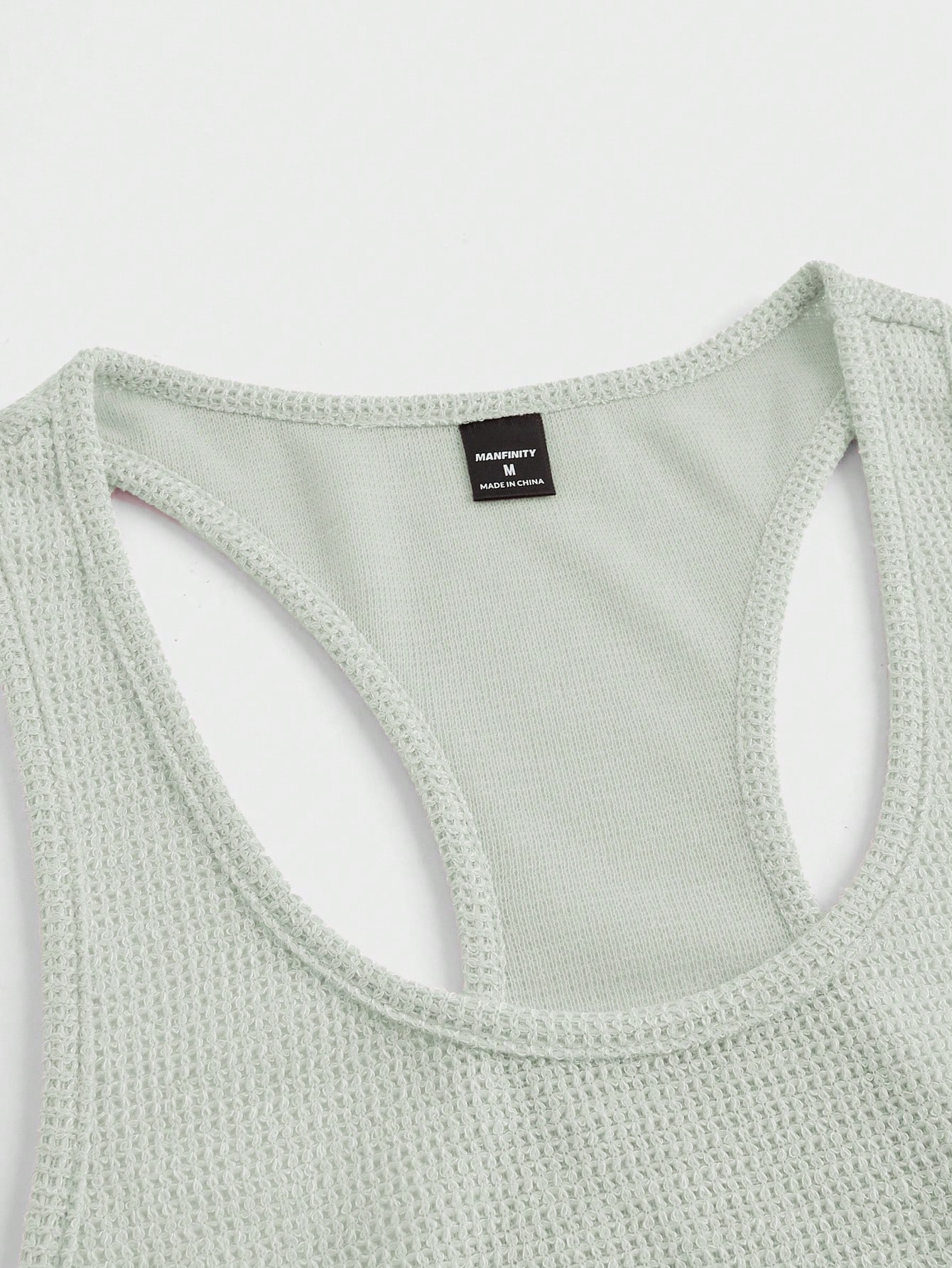 Men Woven Sleeveless Tank Top In Vacation Style
