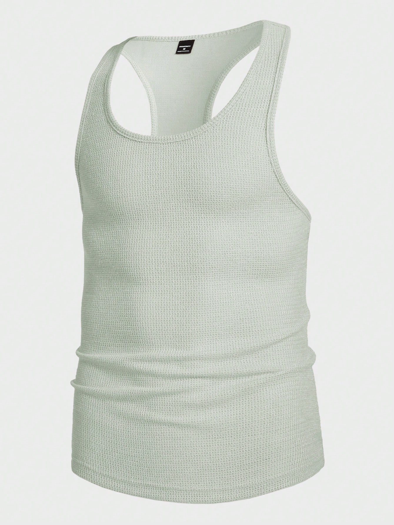 Men Woven Sleeveless Tank Top In Vacation Style