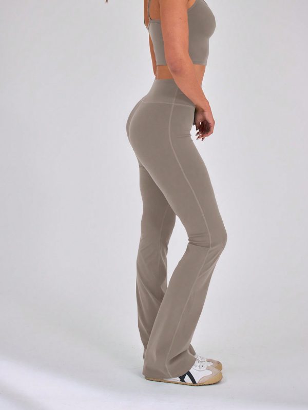 High Waisted Sculpt Flare Sports Leggings Only