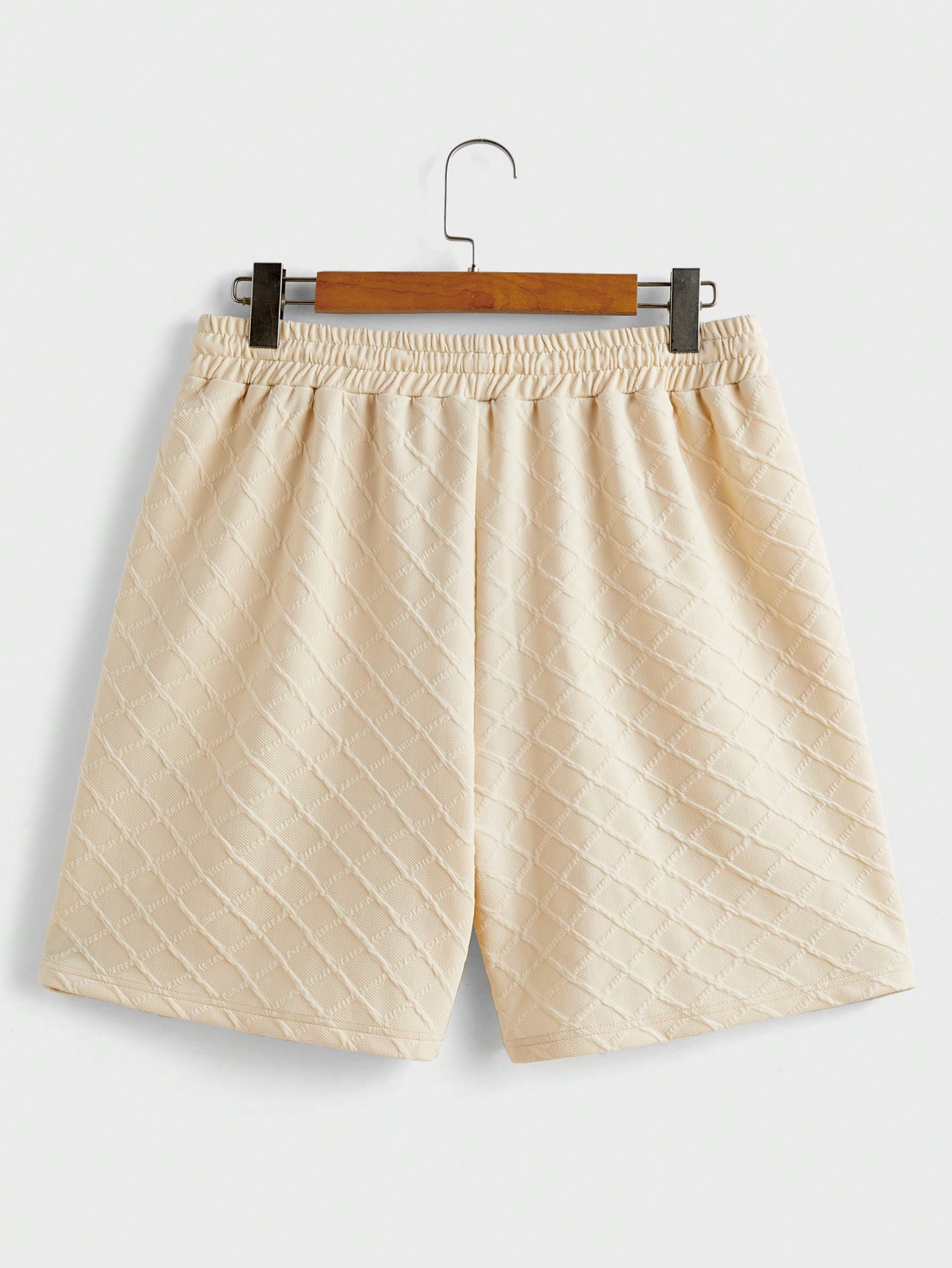 Men Summer Round Neck Short-Sleeved T-Shirt And Drawstring Waist Shorts Set