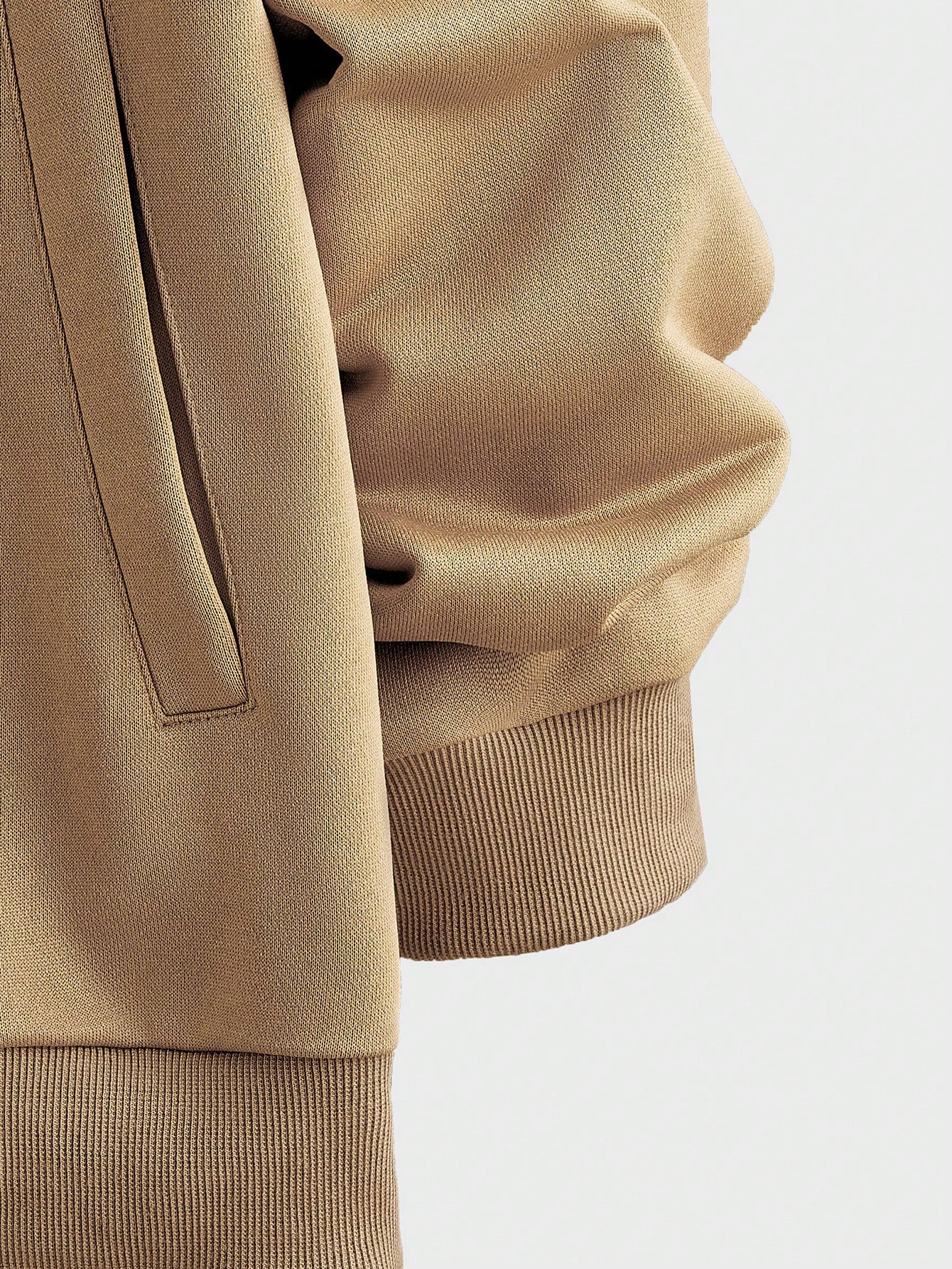 Men Two Tone Zip Up Bomber Jacket
