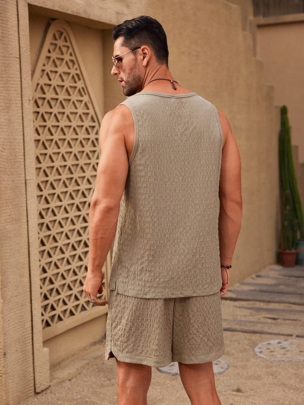 Men's Daily Tank Top And Shorts Set