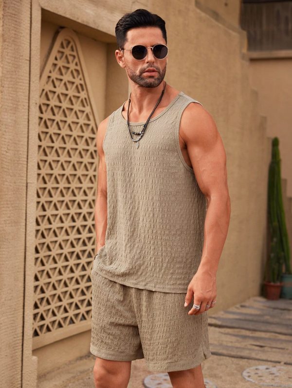 Men's Daily Tank Top And Shorts Set